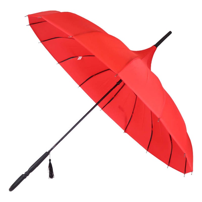 Soake Boutique Classic Pagoda Umbrella (Red)