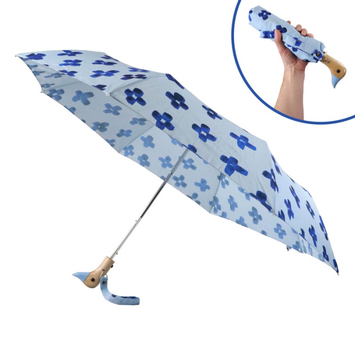 Original Duckhead Floral Rain Eco-Friendly Duck Handle Umbrella