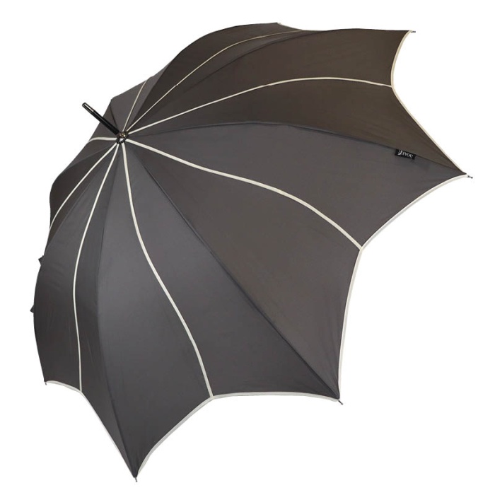 Soake Everyday Swirl Automatic Walking Umbrella (Charcoal)