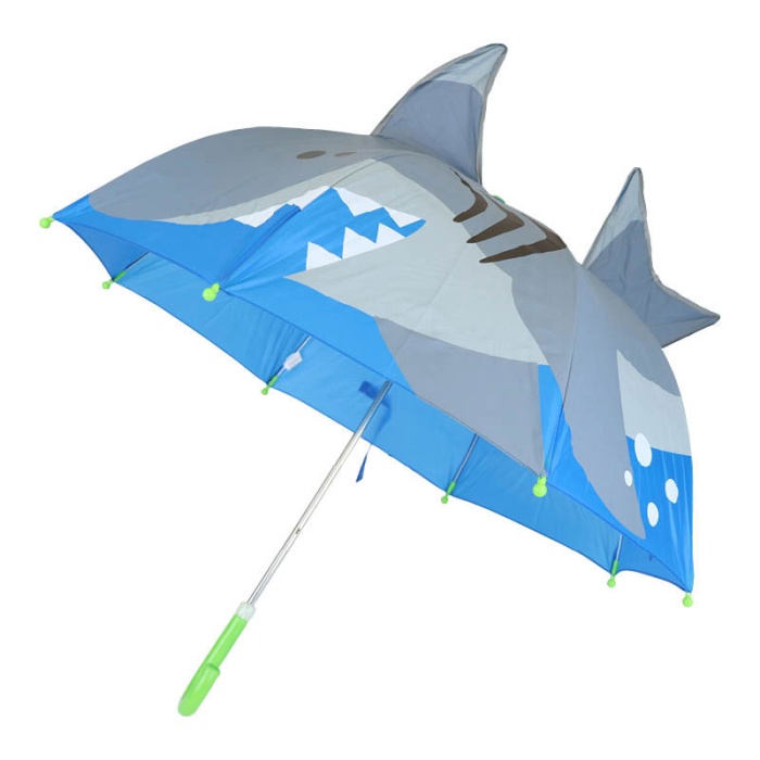 Soake 3D Pop-Up Kids' Shark Umbrella