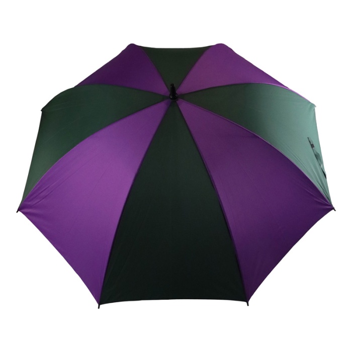 Large Windproof Purple and Green Golf Umbrella